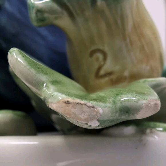 VTG Fitz & Floyd Canister Kitchen Harvest Basket Weave Colorful Vegetables READ - Picture 9 of 16